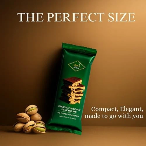 Rah Dubai Chocolate Bar Pistachio Gourmet Chocolate Bar 3.5oz - Image 3
