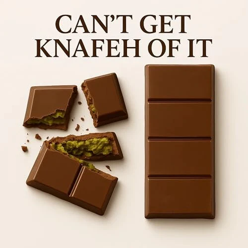 Rah Dubai Chocolate Bar Pistachio Gourmet Chocolate Bar 3.5oz - Image 4
