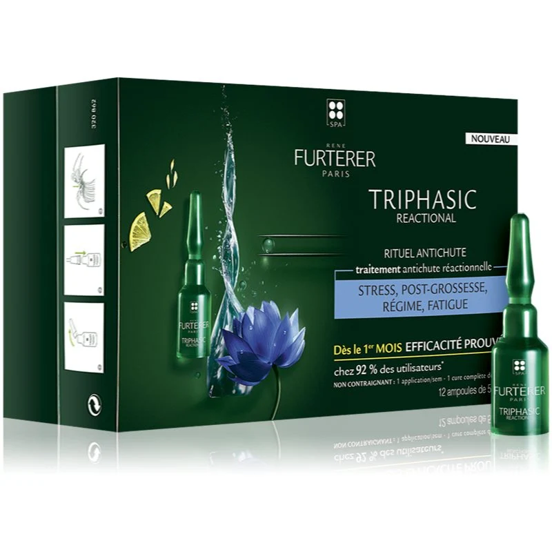 Rene Furterer Triphasic Anti-Hair Loss Ampoules 12 x 5 ml - Image 3