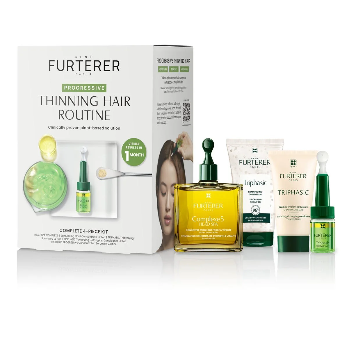René Furterer Triphasic Progressive Thinning Hair Routine 27 Oz