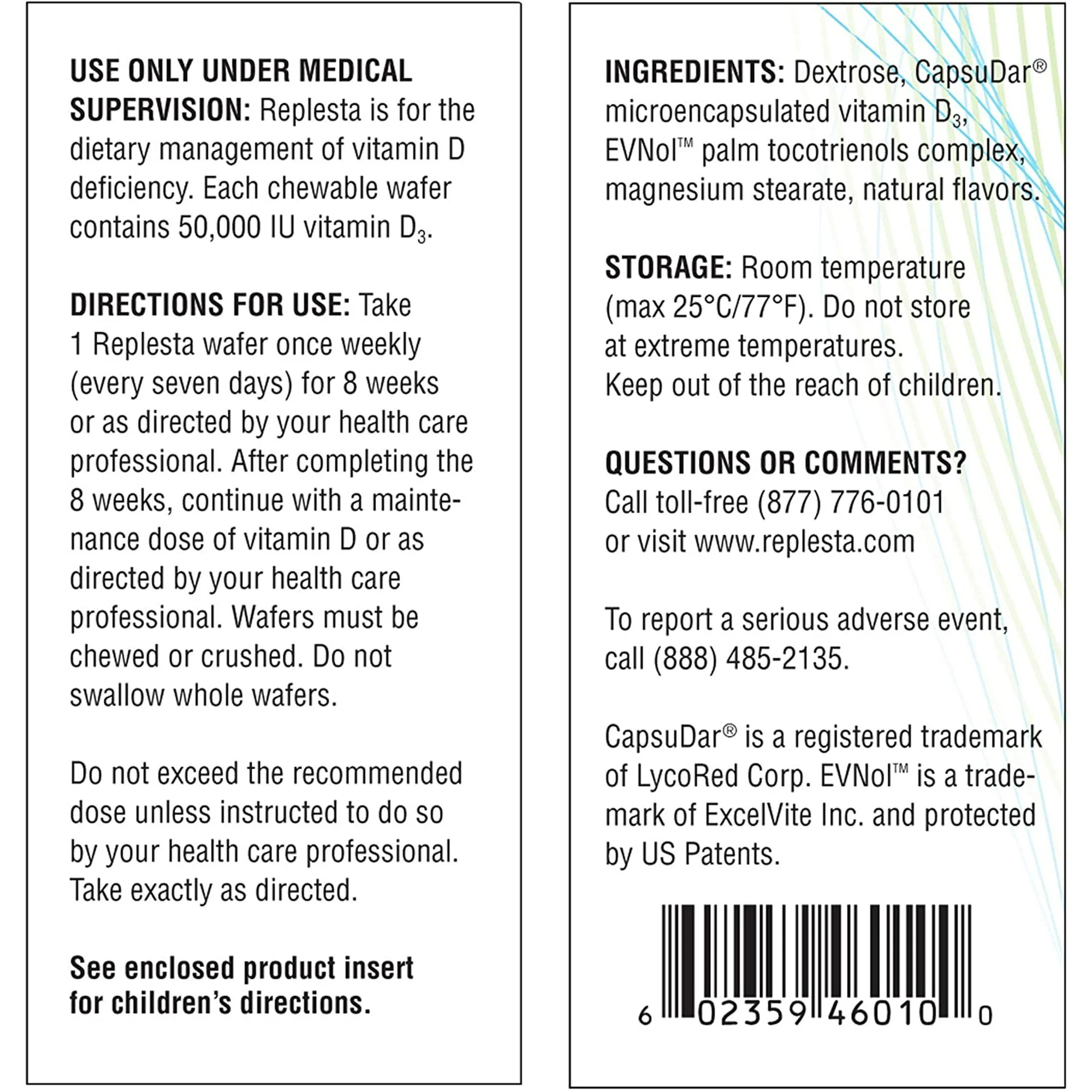 Replesta Cholecalciferol 50,000Iu Chewables 4ct - Image 2