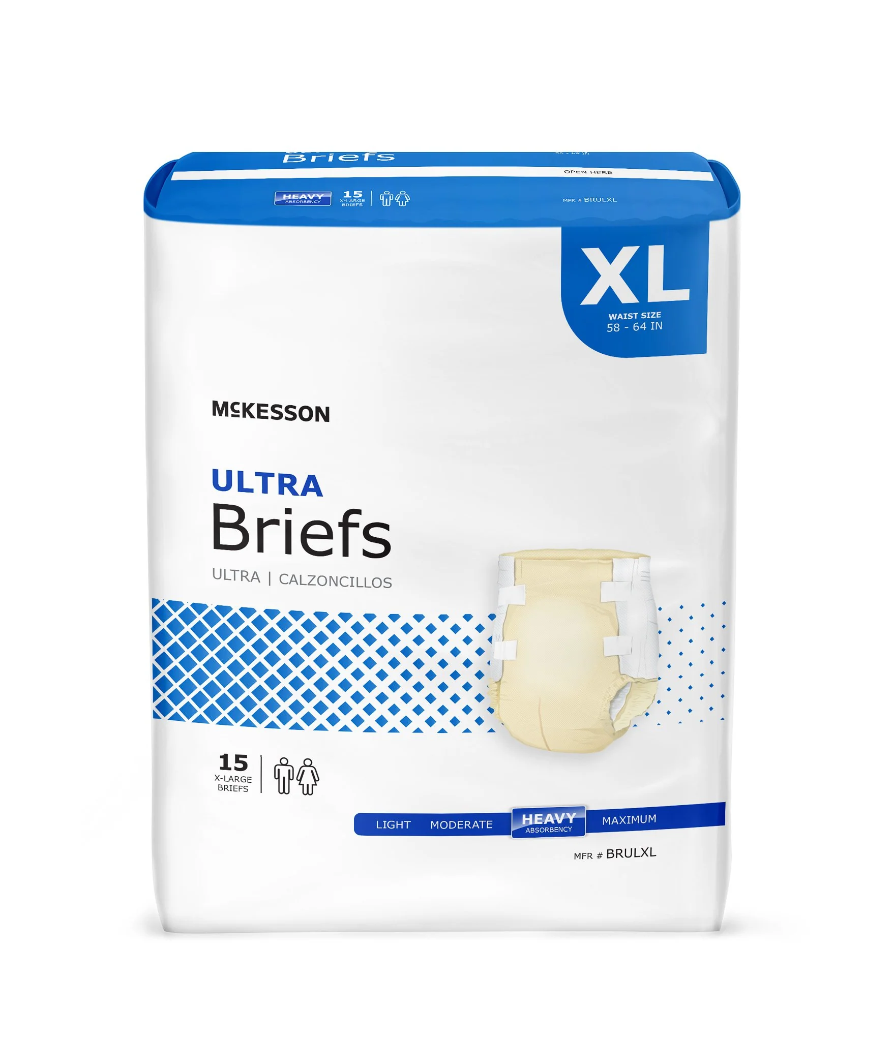 McKesson Adult Incontinent Brief Ultra Disposable Heavy Absorbency BRUL - Image 4