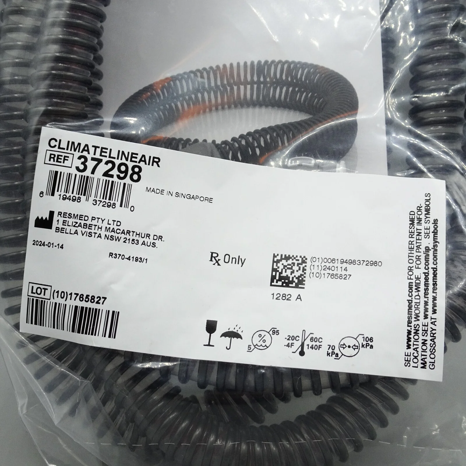 Res Med Climate Line Air ClimateLineAir Heated Tubing for Air10 Devices - Image 2