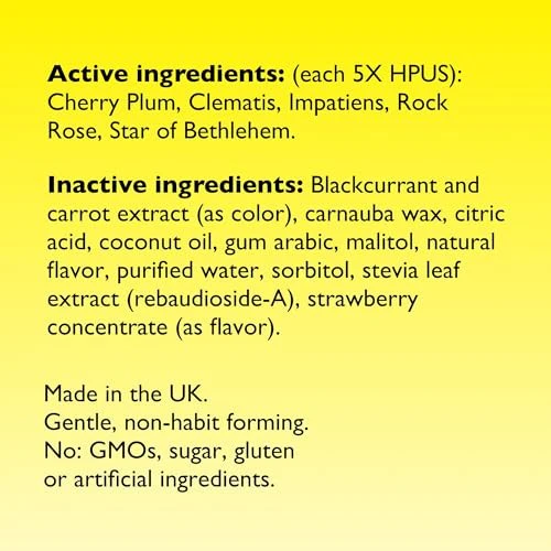 RESCUE Kids Pastilles, Natural Strawberry Flavor, Stress Relief for Children, Calming Aid, Homeopathic, Flower Essences - Image 7