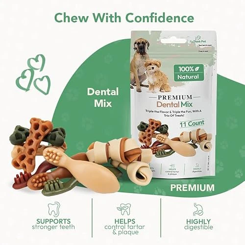 ReThink Pet Premium Dental Mix, All Natural Dog Treats with Dental Toothbrush, Honeycomb. - Image 3