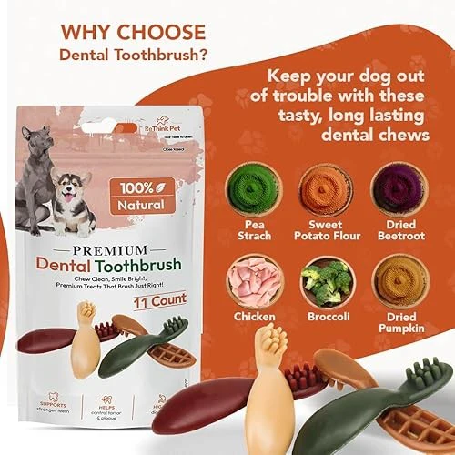 ReThink Pet Premium Dental Toothbrush Treats for Dogs - Image 5
