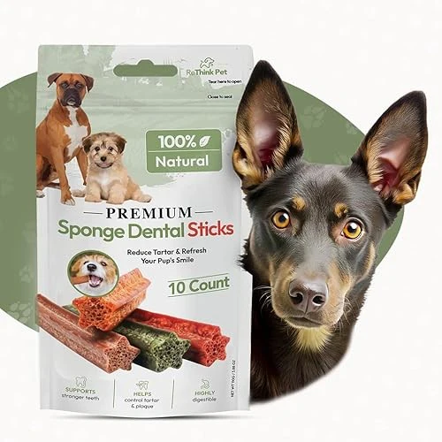 ReThink Pet Premium Sponge Dental Sticks for Dogs of All Ages, 10ct - Image 2