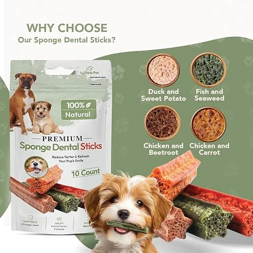 ReThink Pet Premium Sponge Dental Sticks for Dogs of All Ages, 10ct - Image 5