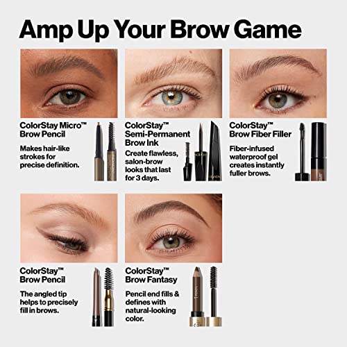 Revlon Colorstay Micro Tip Brow Pencil Dark Brown 0.003 oz - Image 4