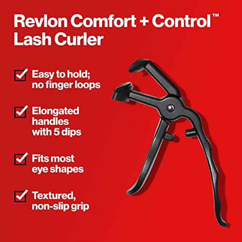 Revlon Comfort + Control Lash Curler - Black - Image 4