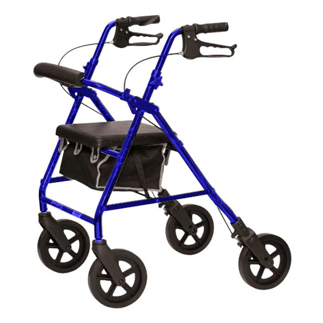 RLA8BL Rollator Aluminum 8 in. Wheel, Blue - Image 2
