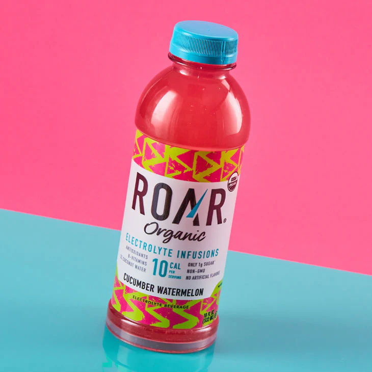 Roar Organic Electrolyte Infusions, Cucumber Watermelon 18 oz