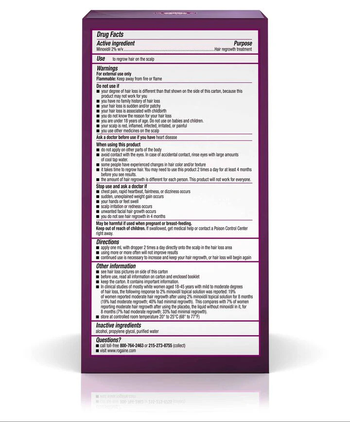 Rogaine Women's 2% Minoxidil Solution 2oz - Image 2