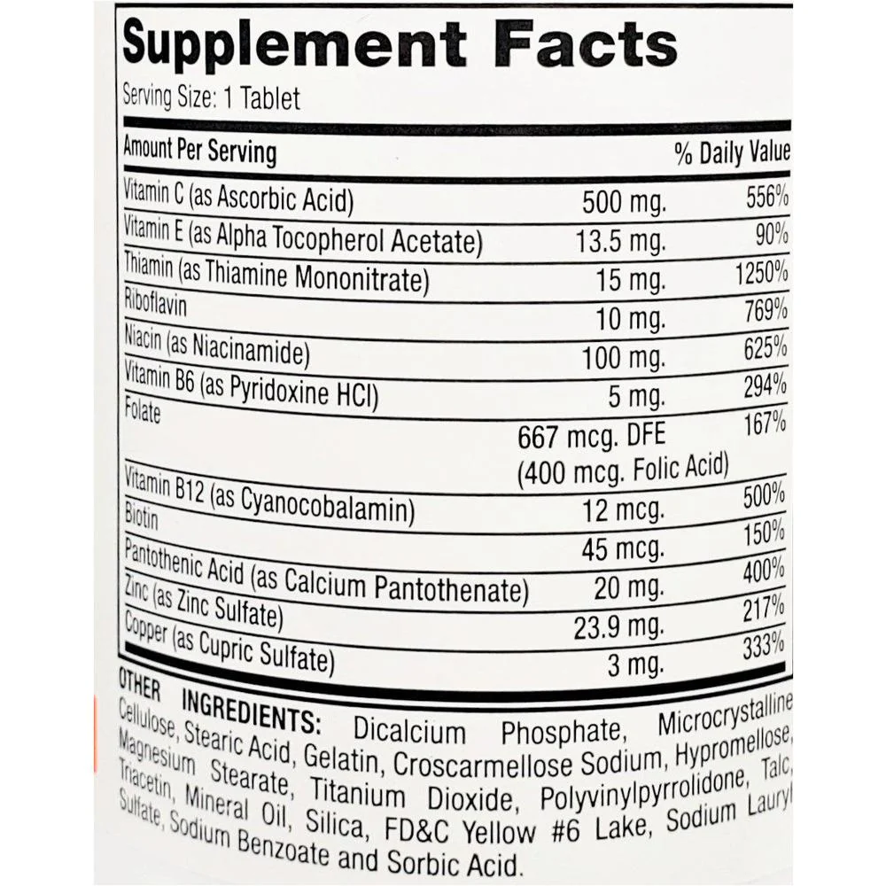 Rugby Multivitamin Stress With Zinc Tablets - Image 2