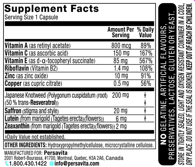 Saffron 2020 Eye Supplement - Image 2