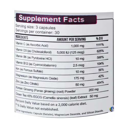 Saluthia Advanced Immune Support 9In1 Capsules 90ct - Image 2