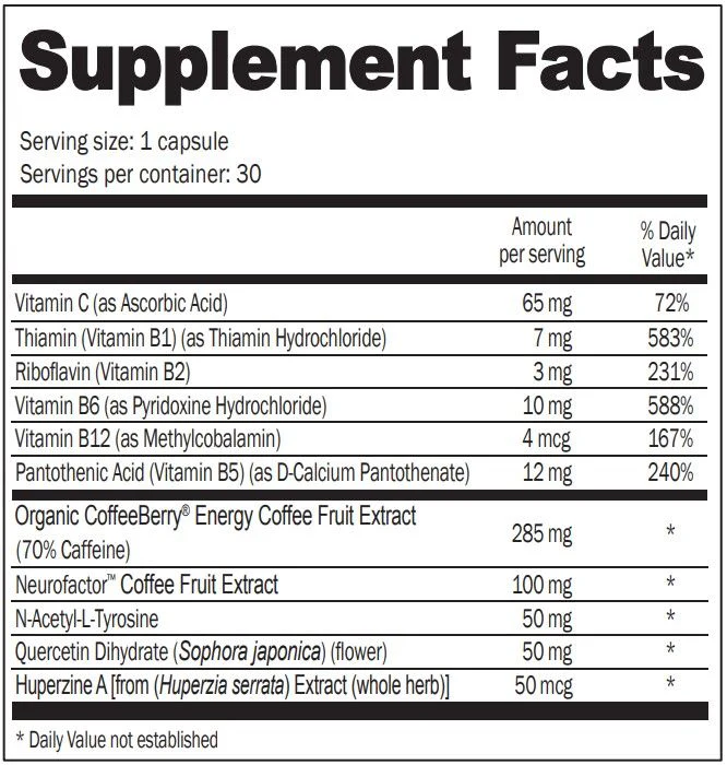 ScimeraMD® FocusMD Brain Supplement with Nootropic Organic Coffeeberry, Huperzine A for Memory, Focus, and Energy, 30 CT - Image 2