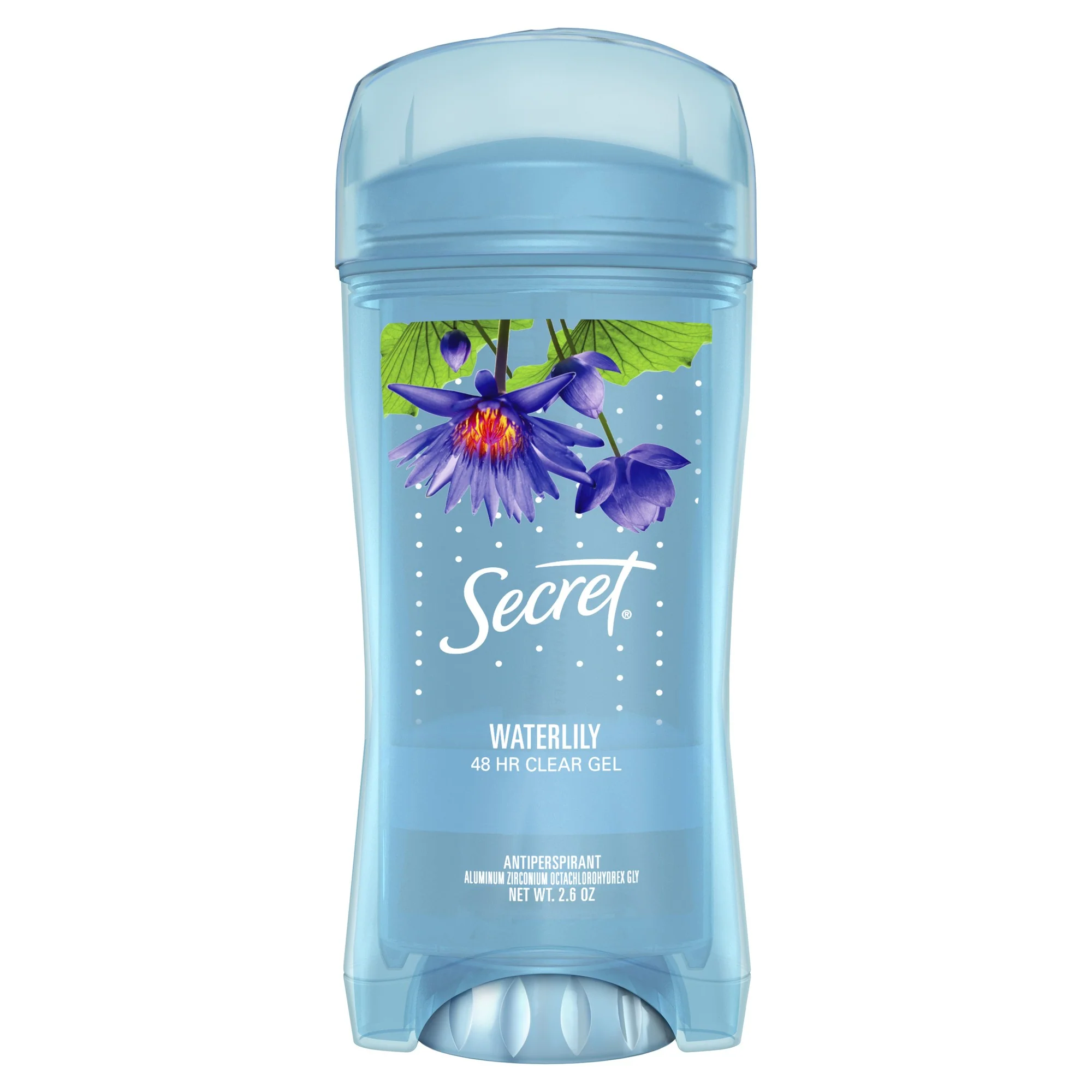 Secret Clear Gel Antiperspirant and Deodorant for Women Waterlily Scent 2.6 Oz