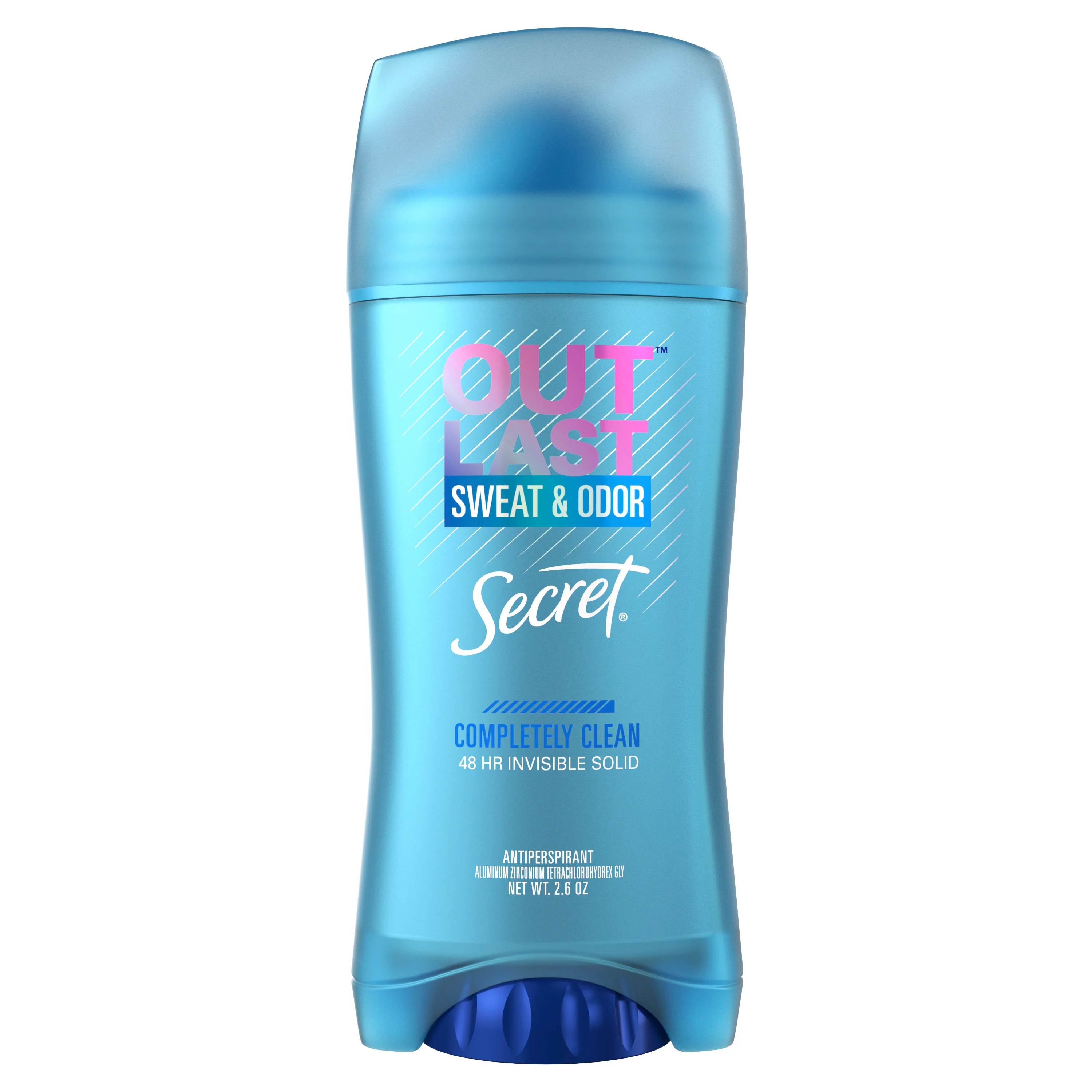 Secret Outlast Invisible Solid Antiperspirant Deodorant for Women Completely Clean 2.6 oz DUPLI