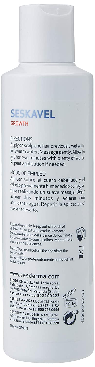 Sesderma Seskavel St.Hair Shampoo 6.8Oz - Image 2