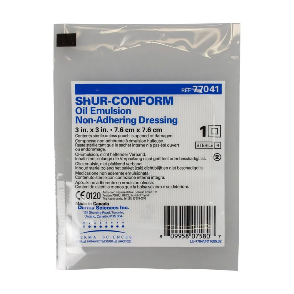 Shur-Conform Oil Emulsion Dressing 3In x 3In 1ct - Image 2