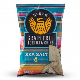 Siete Chips, Grain Free Tortilla Chips, Sea Salt Flavor, 5 oz.