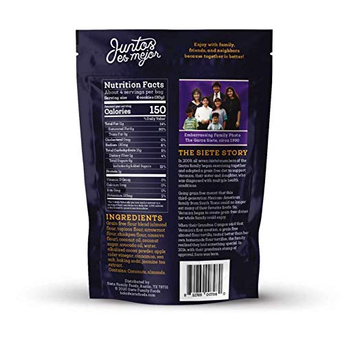 SIETE GRAIN FREE COOKIES CHOCOLATE 4.5 Oz - Image 2