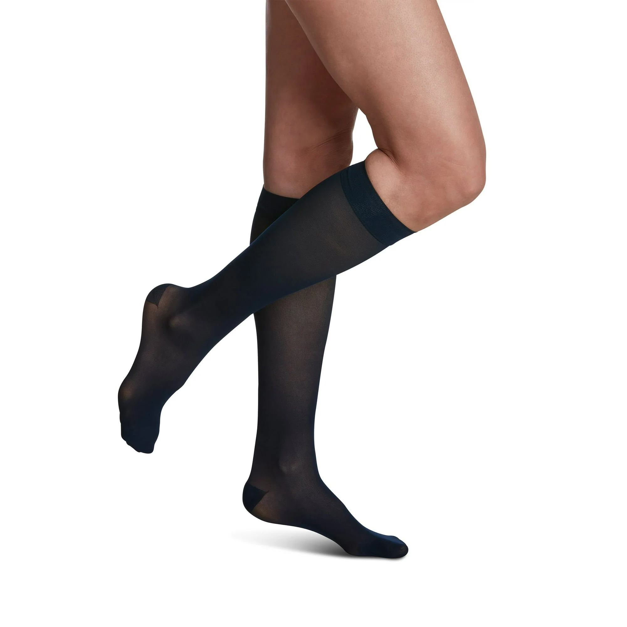 Sigvaris Eversheer 15-20mmHg Knee Closed Toe High Black SS