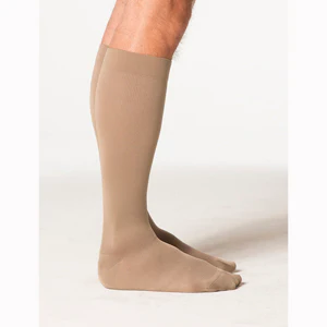 Sigvaris Midtown Microfiber 15-20mmHg Knee High Closed Toe Tan-Khaki