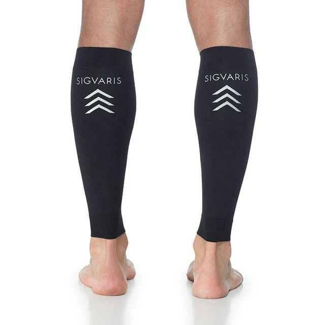 Sigvaris Well Being 412V Athletic Performance 20-30 Compression Leg Sleeves Black LL