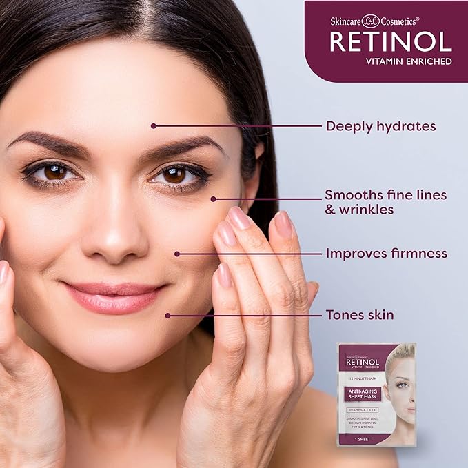 Skincare Retinol Anti Aging Sheet Mask 5ct - Image 2