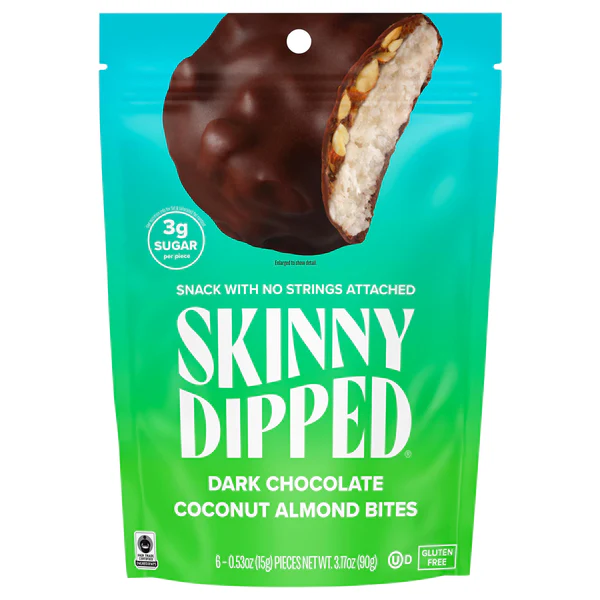 SkinnyDipped Almond Bites, Dark Chocolate Coconut 3.17 Oz - Image 2