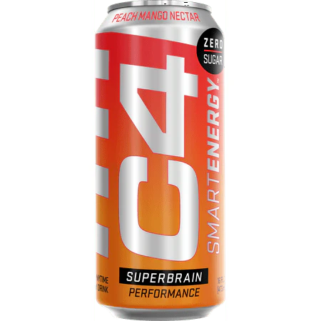Smartenergy C4 Sparkling Energy Energy Drink Peach Mango 12oz