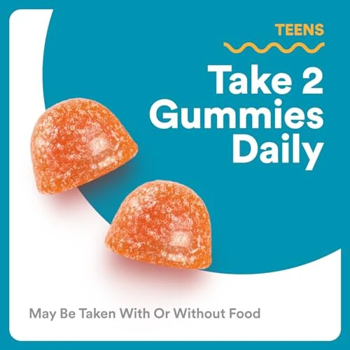 SmartyPants Teen Guy Plus Multivitamin & Omegas Gummies with Vitamins C, D3, B12 & Zinc Pineapple Orange 60ct - Image 7