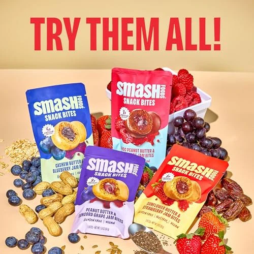 Smash Foods Gluten Free Peanut Butter and Concord Grape Jam Bites - 5ct - Image 6