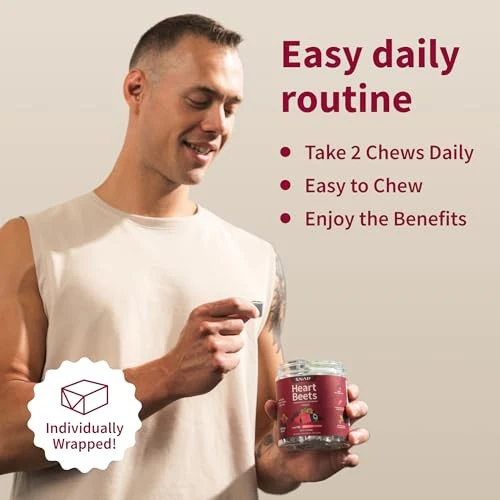 Snap Heart Beets Dietary Supplements Chewables 60ct - Image 4