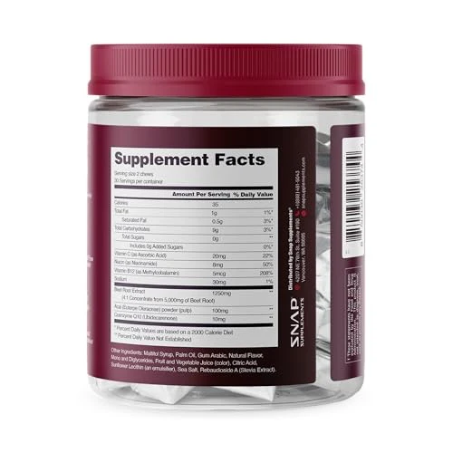 Snap Heart Beets Dietary Supplements Chewables 60ct - Image 8
