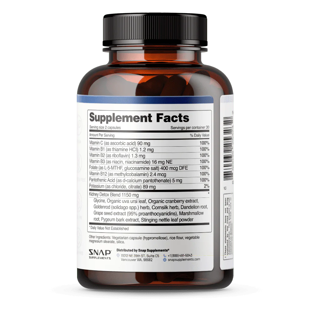 Snap Kidney Health Capsules 60ct - Image 2
