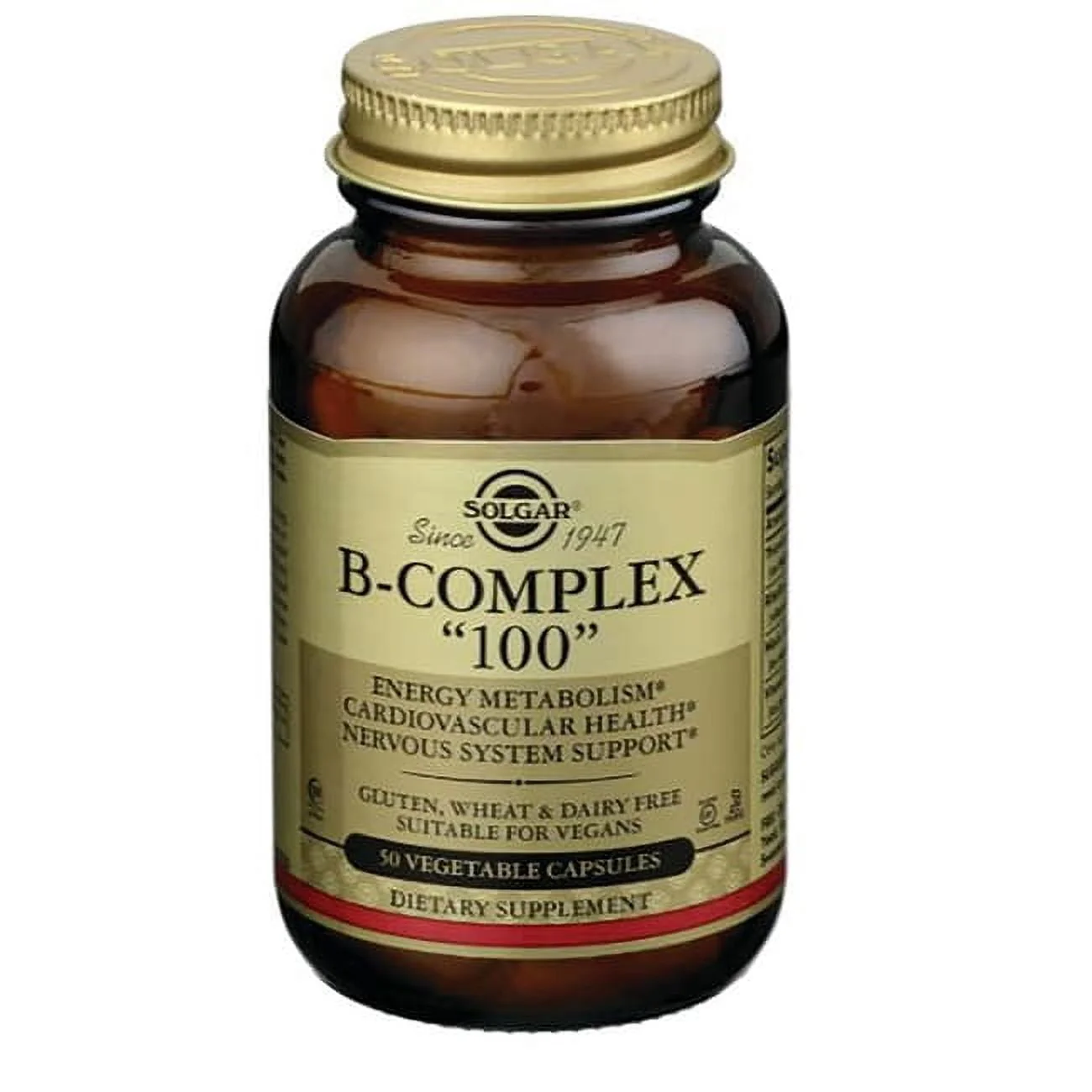 Solgar B-Complex 100 Vegetable Capsules 50ct