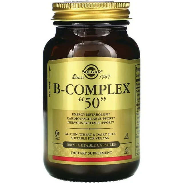 Solgar B-Complex 50 Vegetable Capsules 50ct