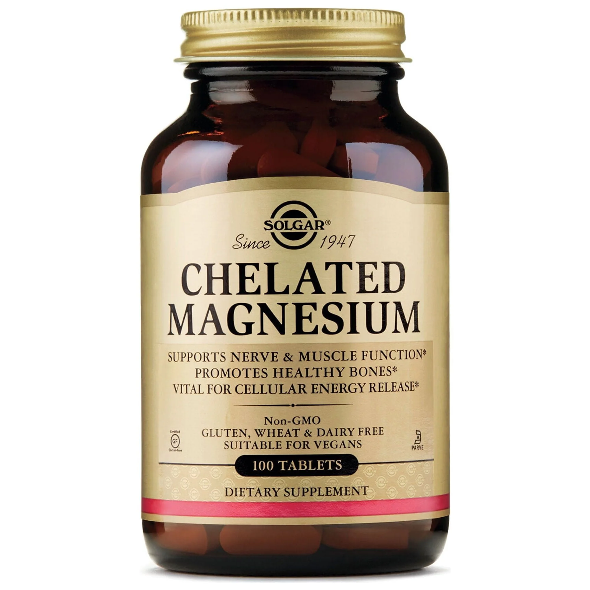Solgar Chelated Magnesium Tablets 100ct