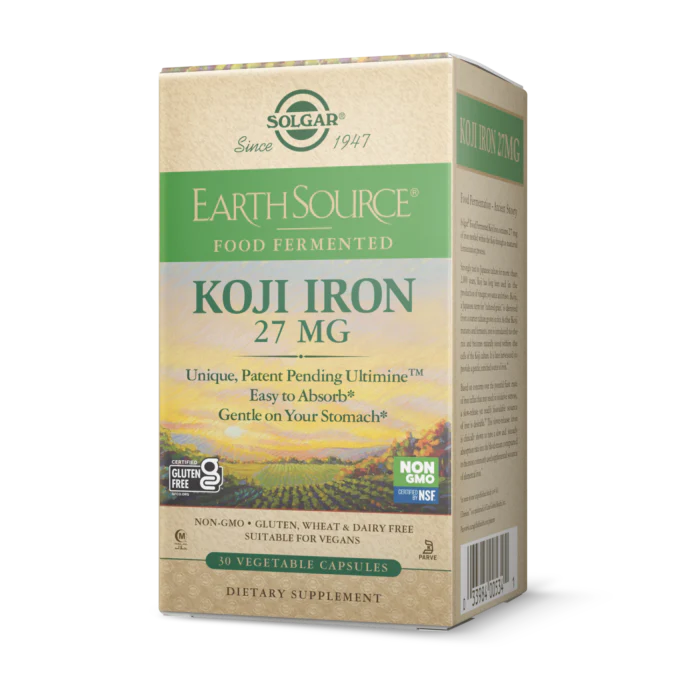 Solgar Koji Iron 27 Mg Vegetable Capsules
