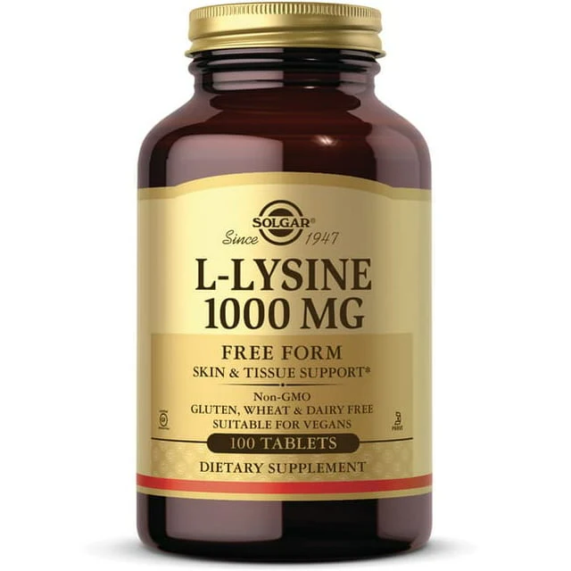 Solgar L-Lysine 1000 mg Tablets 100ct