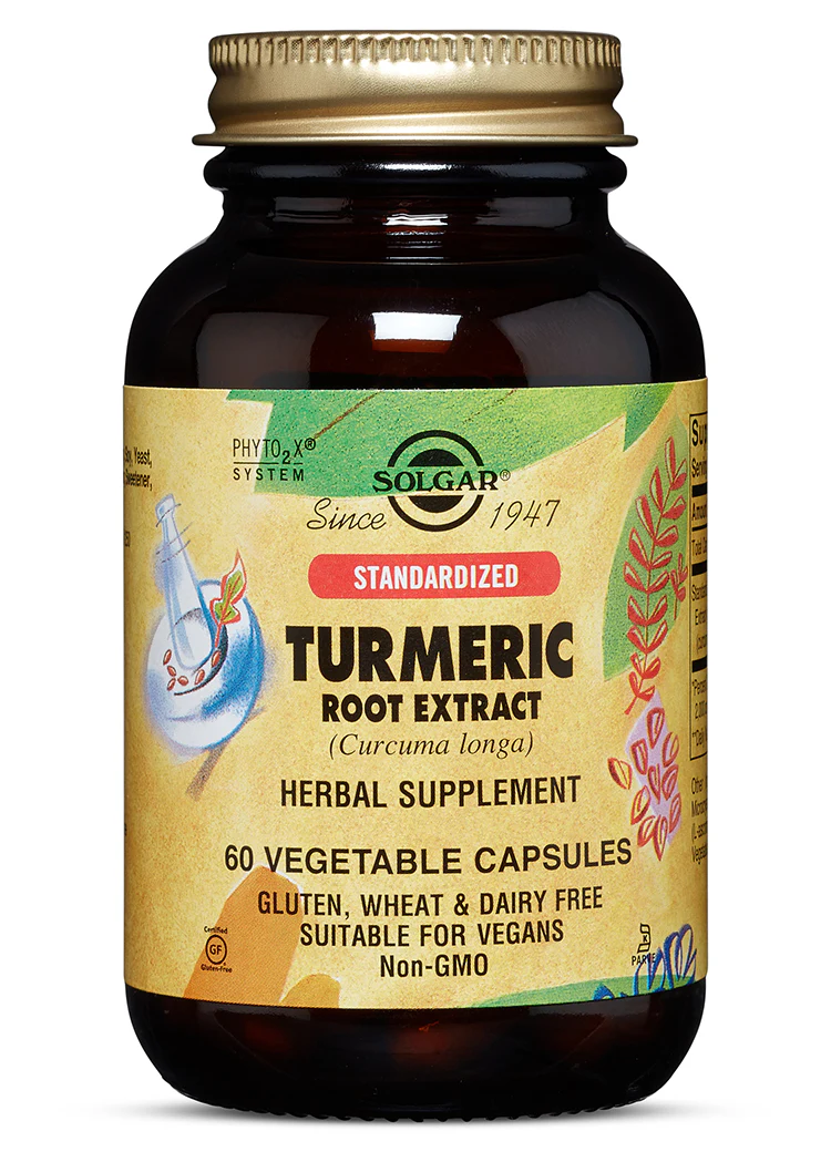 Solgar Standardized Turmeric Root Extract Vegetable Capsules