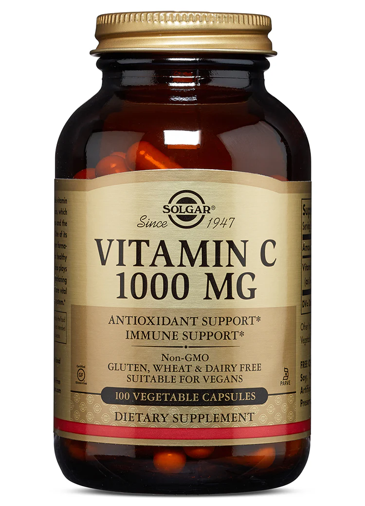 Solgar Vitamin C 1000 mg 100 Vegetable Capsules
