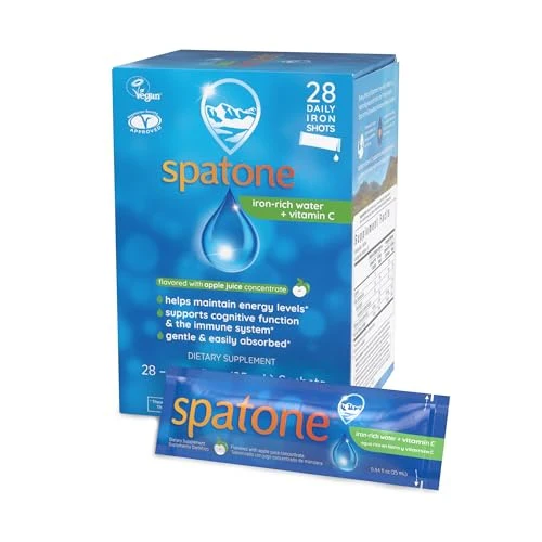 Spatone Liquid Iron Supplement plus Vitamin C Apple Flavor 25ml x 28 Sachets