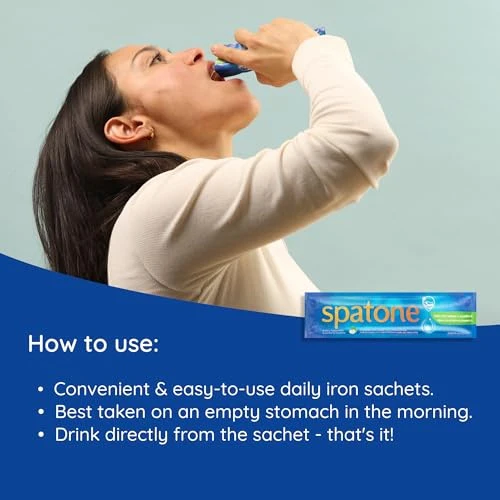 Spatone Liquid Iron Supplement plus Vitamin C Apple Flavor 25ml x 28 Sachets - Image 6