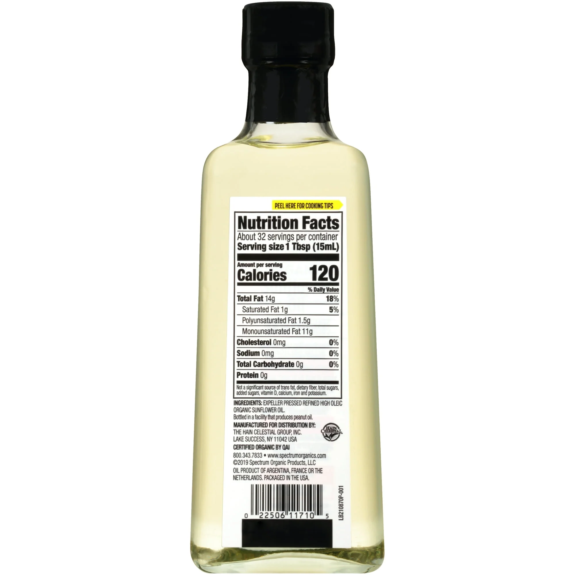 Spectrum Organics Sunflower Oil 16oz - Image 2