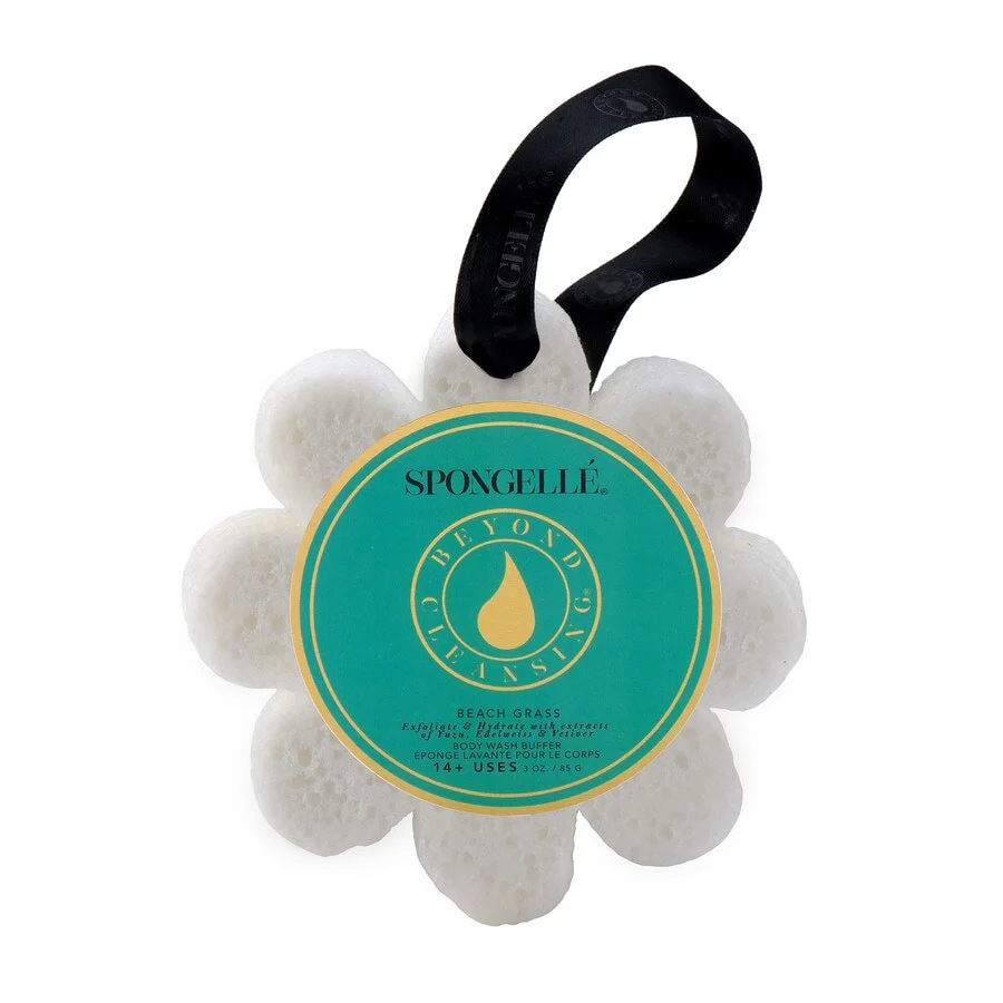 Spongelle Wild Flower Body Wash Infused Soap Sponge Beach Grass (14+ Utilisations)