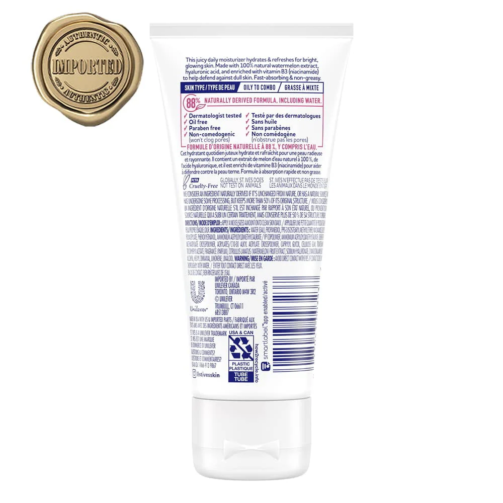 St. Ives Hydrate & Glow Face Moisturizer 3oz - Image 2